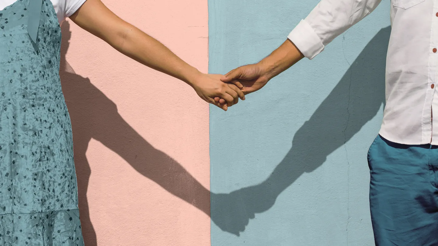Happy couples displaying different expressions of love and affection, representing four distinct types of lovers.
