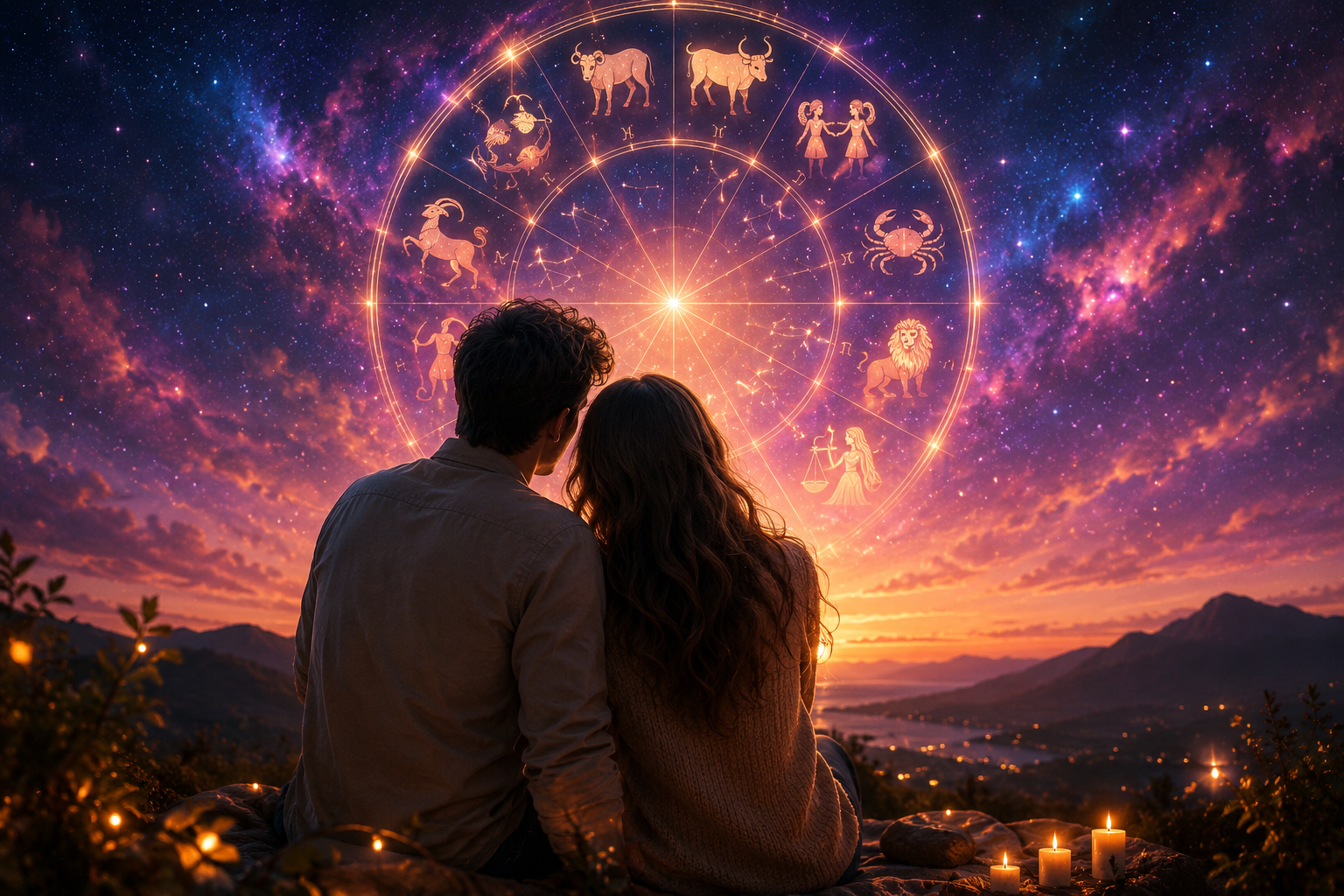 Glowing zodiac symbols against a cosmic night sky representing major astrological changes at the end of June 2026.