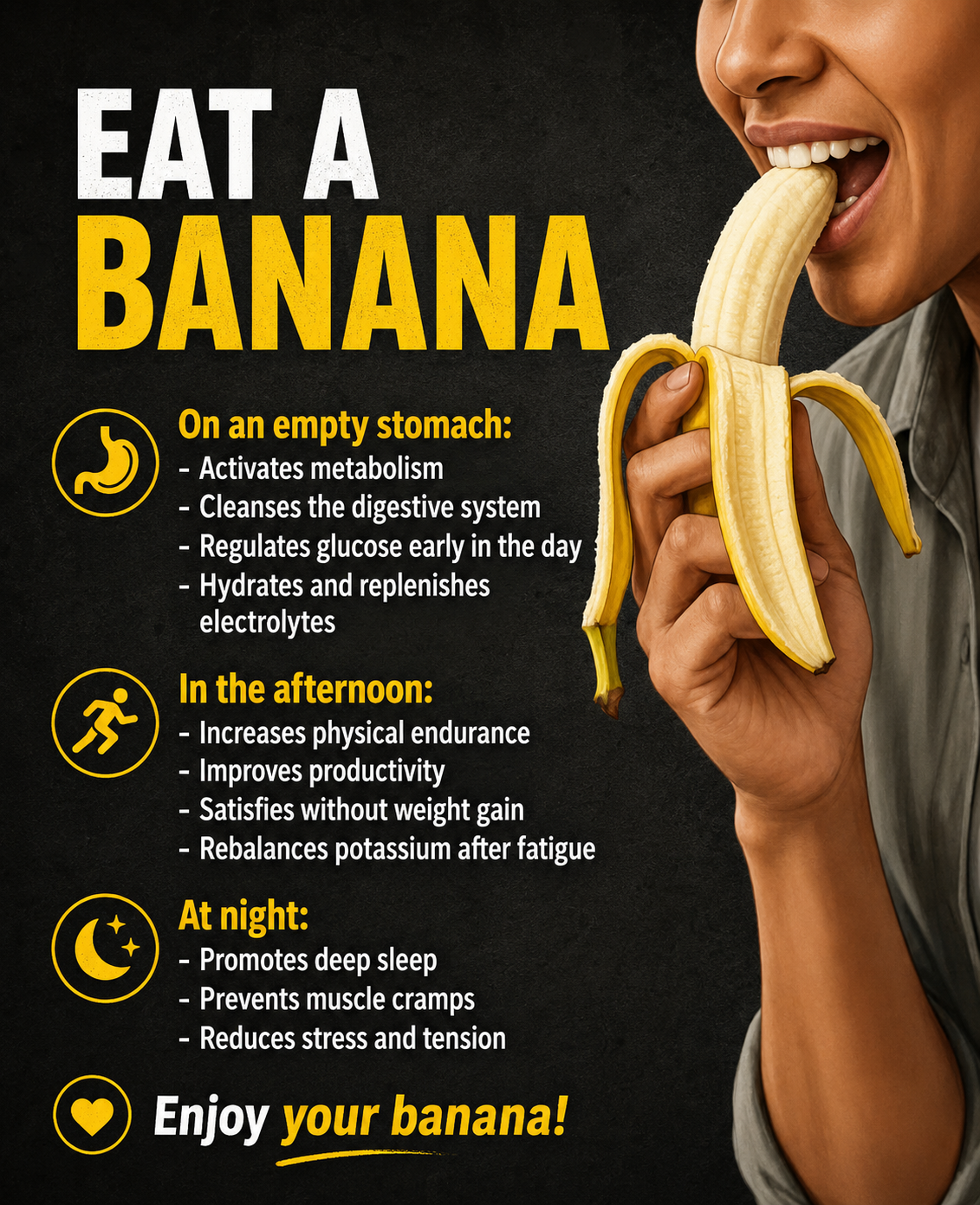 A ripe yellow banana sliced on a wooden cutting board alongside fresh fruit, highlighting the nutritional benefits of eating a banana every day.