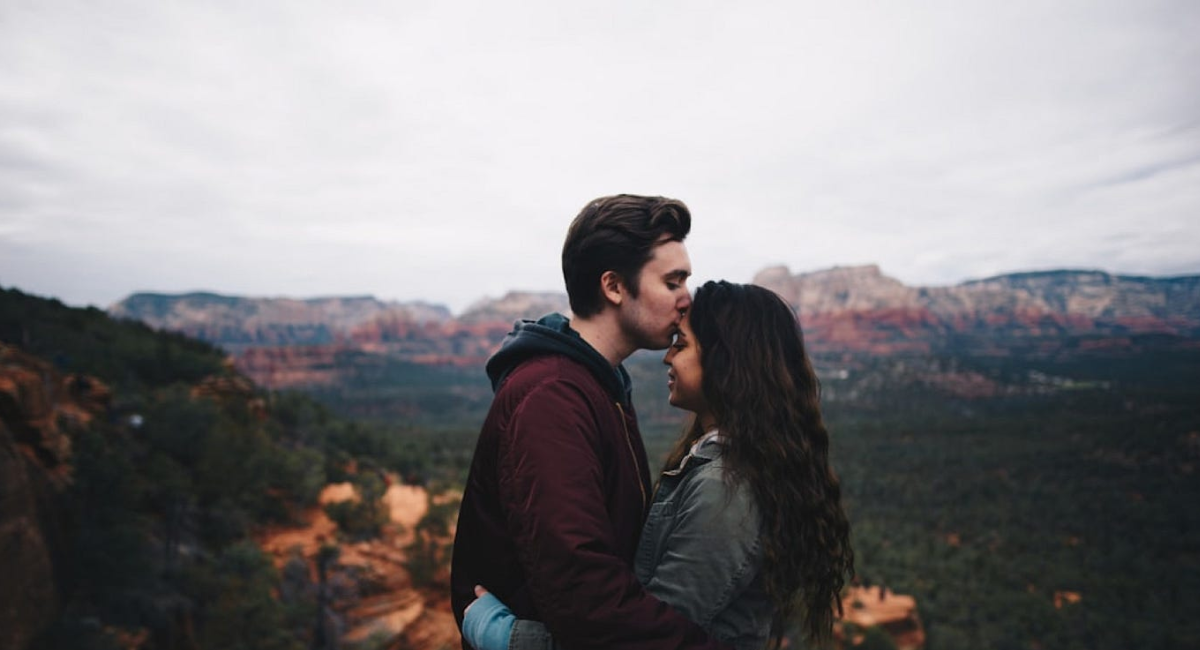 A happy couple sharing a heartfelt conversation while building a strong emotional connection through trust and mutual respect.